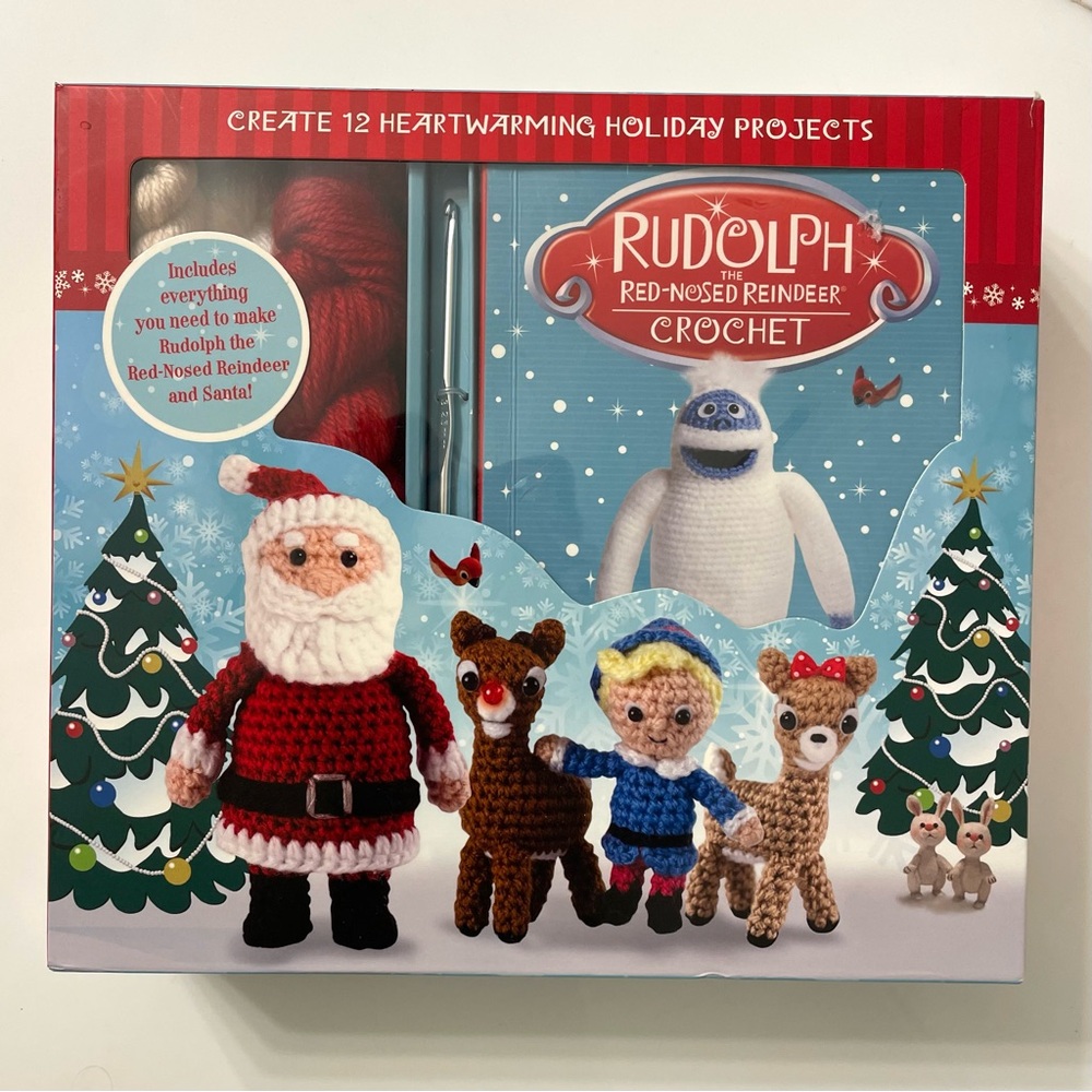 Rudolph the Red-Nosed Reindeer Crochet Kit 12 Projects New in Box - Picture 4 of 17